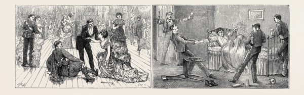 PASSAGES IN THE LIFE OF A SUBALTERN: LEFT IMAGE: OF COURSE I TUMBLE THE FIRST BALL I GO TO IN