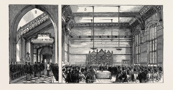 OPENING OF THE SEAMAN'S ORPHANAGE, LIVERPOOL, BY H.R.H. THE DUKE OF EDINBURGH: 2. Arrival of the