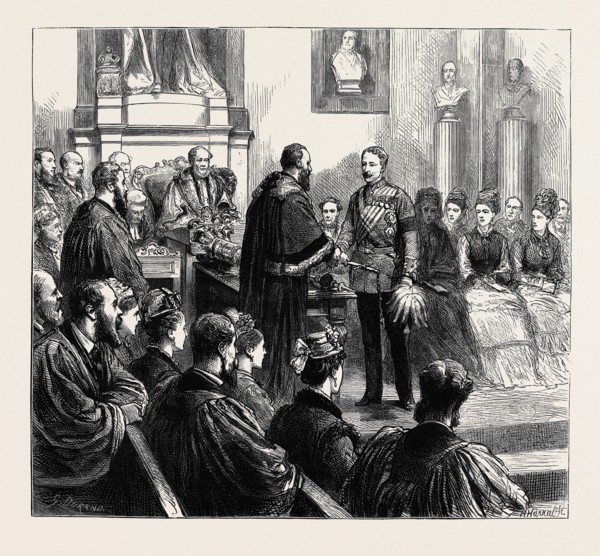 PRESENTATION OF A SWORD TO SIR GARNET WOLSELY BY THE CITY CORPORATION: THE CEREMONY AT THE