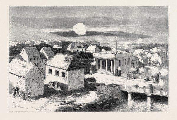 THE CIVIL WAR IN SPAIN: CARLISTS BESIEGING REPUBLICANS IN THE FORTIFIED CUSTOMS HOUSE OF BEOBIA