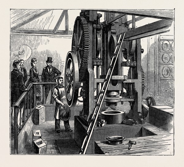 ELECTRO AND SILVER PLATING, SKETCHED AT THE WORKS OF MESSRS. ELKINGTON AND CO., VISITED BY H.R.H.