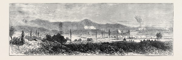 THE CIVIL WAR IN SPAIN: GENERAL VIEW OF OPERATIONS AT THE SIEGE OF IRUN