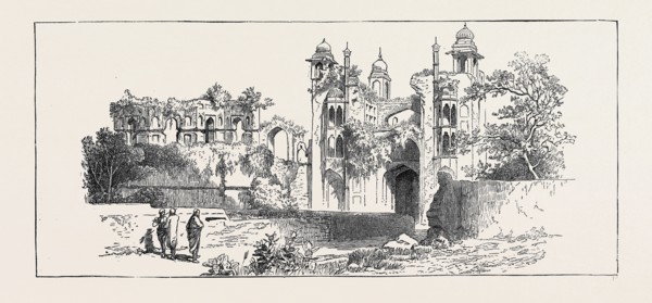 SKETCHES OF ANCIENT BUILDINGS AT DACCA, BENGAL: RUINED GATEWAY