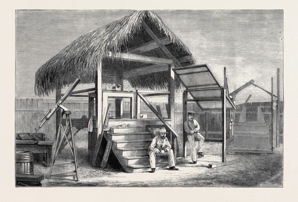 THE FORTHCOMING TRANSIT OF VENUS: SHED AT HONOLULU FROM WHICH THE MODEL OF VENUS IS OBSERVED, AND