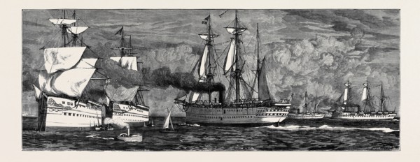 THE CRISIS IN EGYPT: WAR PREPARATIONS AT PORTSMOUTH, OUR FLEET OF TRANSPORT SHIPS