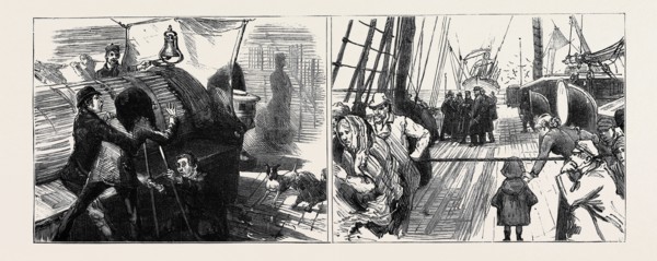 ON BOARD THE "SARMATIAN" DURING THE RECENT VOYAGE OF THE PRINCESS LOUISE ACROSS THE ATLANTIC: