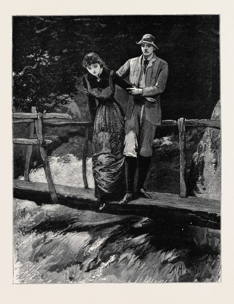 KIT, A MEMORY; BY JAMES PAYN: Frank found himself alone with Trenna upon the little rustic bridge