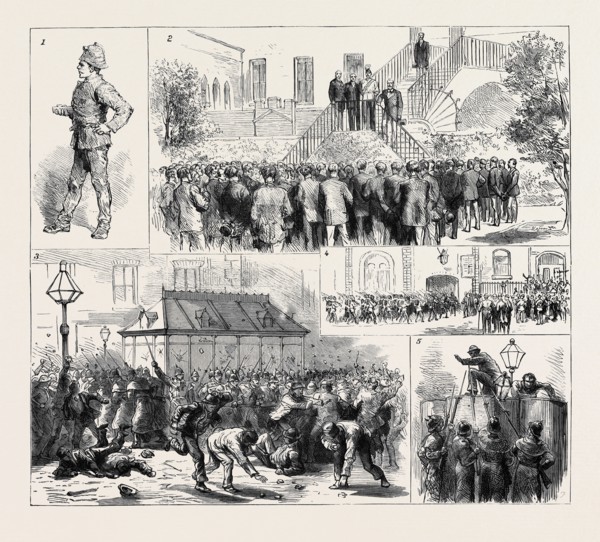 THE DUBLIN POLICE STRIKE: 1. A Usurper; 2. The Lord Lieutenant Addressing the Special Constables