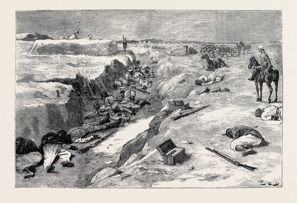 THE WAR IN EGYPT, THE STORMING OF TEL-EL-KEBIR, SEPTEMBER 13: COLD STEEL, A TRENCH AT TEL-EL-KEBIR: