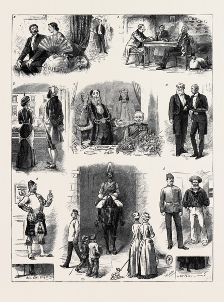 RETURN OF THE TROOPS FROM EGYPT: 1. Lady Gushington "I have been so longing for a