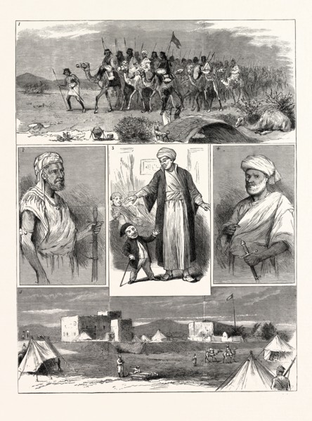 THE REBELLION IN THE SOUDAN (SUDAN): 1. Sheik Halifa with Eighty of His Followers Coming from the