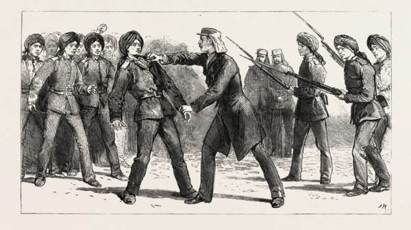 GORDON IN CHINA, MAY, 1863, MUTINY OF NON-COMMISSIONED OFFICERS: "Gordon approached the mutinous