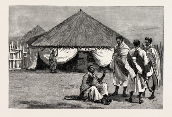 WITH ADMIRAL SIR W. HEWETT'S EMBASSY TO KING JOHN OF ABYSSINIA: RAS ALLULA'S HOUSE, ADI TEEKLAR