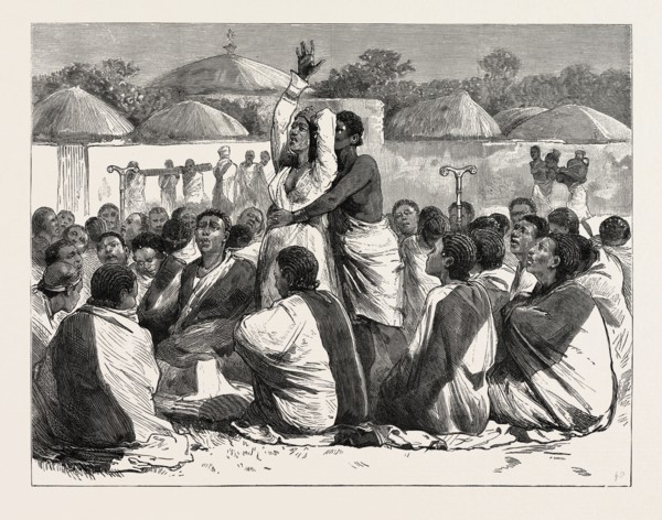 WITH ADMIRAL SIR W. HEWETT'S EMBASSY TO KING JOHN OF ABYSSINIA: AN ABYSSINIAN FUNERAL, A MOTHER
