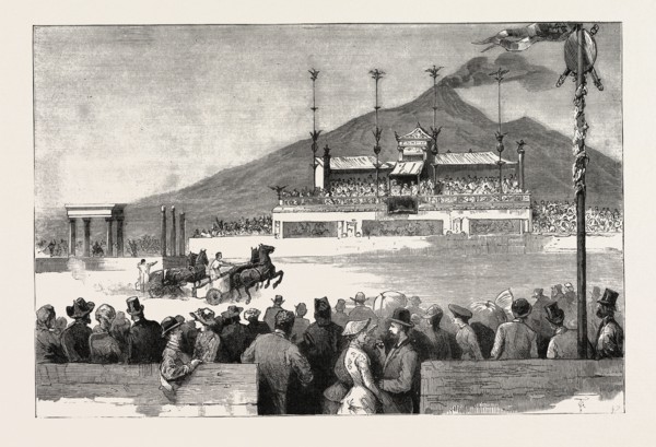 CHARIOT RACE IN THE ARENA, POMPEII