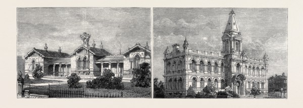 SALTAIRE HIGH SCHOOLS (LEFT), SALTAIRE CLUB AND INSTITUTION (RIGHT)