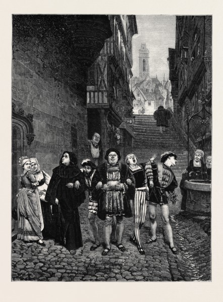 "ILS ALLAIENT DODELINANT DE LA TESTE" ("THEY WENT ALONG WAGGING THEIR HEADS"), RABELAIS, FROM THE
