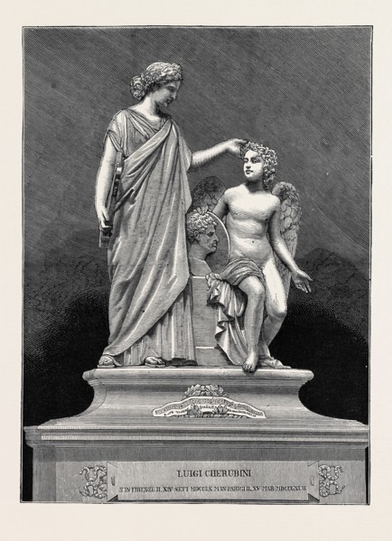 MONUMENT TO CHERUBINI, THE MUSICAL COMPOSER, IN THE CHURCH OF SANTA CROCE, FLORENCE