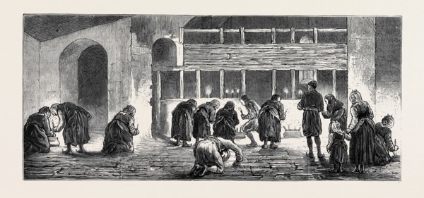 THE WAR IN THE EAST: MASS FOR THE VICTIMS OF THE BULGARIAN MASSACRES IN THE CHURCH OF BATAK