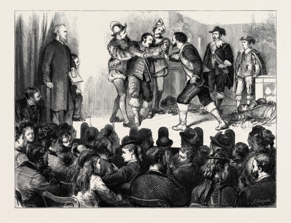 SCENE FROM THE DRAMA OF "DON GUZMAN", AT A SOIRÃâE OF THE ROYAL ASSOCIATION IN AID OF THE LONDON