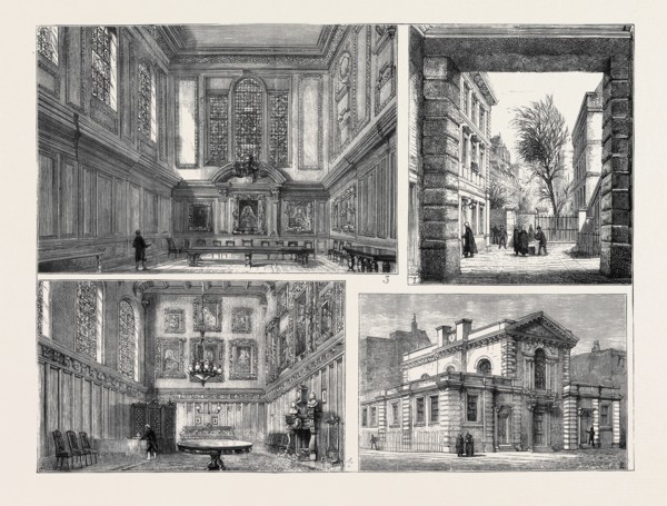 THE SALE OF SERJEANTS' INN: 1. View of the Inn through Archway looking from Chancery Lane; 2.