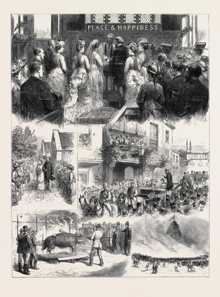 MARRIAGE IN HIGH LIFE, THE WEDDING OF LADY THEODORA GROSVENOR AND MR. T. MERTHYR GUEST: 1. The