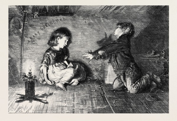 "CHILDREN OF THE GREAT CITY" FROM THE PICTURE BY F.W. LAWSON, 1877