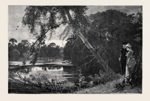 "STILL WATERS", "Silent streams run deepest,True love never dies" FROM THE PICTURE BY EDWARD H.