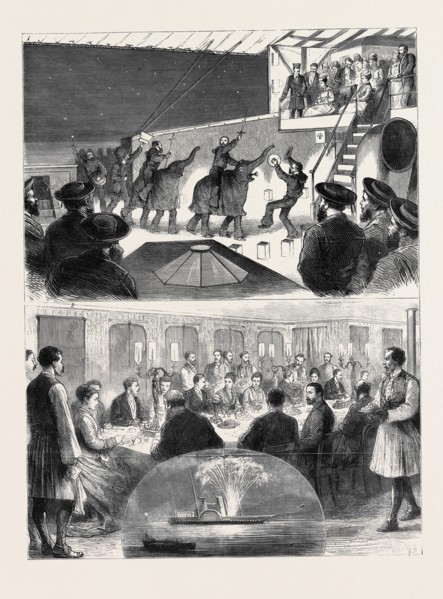 WITH THE PRINCESS OF WALES IN GREECE: 1. An Entertainment on Deck: "The March of the Mulligan