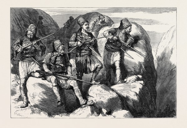 THE WAR IN THE EAST: WITH THE TURKS: BASHI-BAZOUKS IN AMBUSH