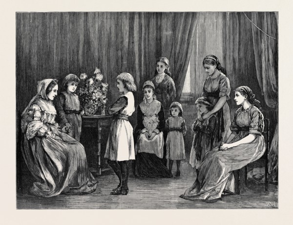 BUNYAN'S "PILGRIM'S PROGRESS" AT GROSVENOR HOUSE, SCENE FROM A REPRESENTATION OF PASSAGES FROM THE