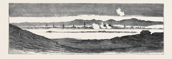 THE WAR IN THE EAST: UNDER FIRE, SHELLS FROM WIDDIN
