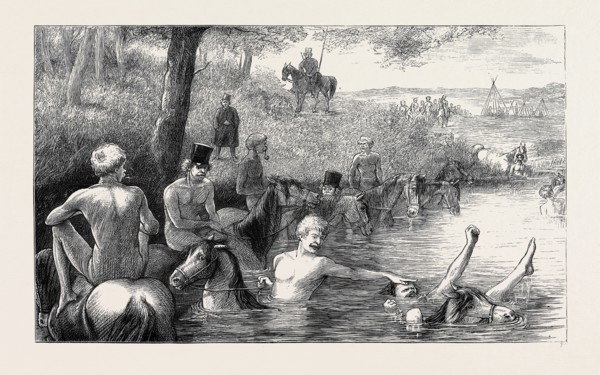 THE WAR IN THE EAST, WITH THE RUSSIANS ON THE DANUBE: A COSSACK BATH