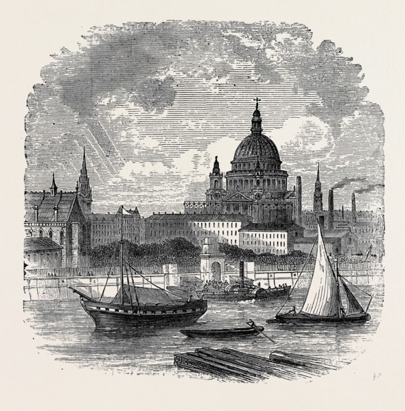 VIEWS ON THE EMBANKMENT, LONDON, 1870