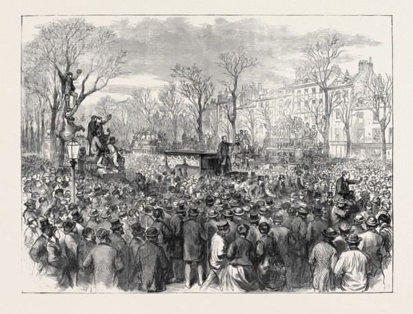 FUNERAL OF VICTOR NOIR, 1870