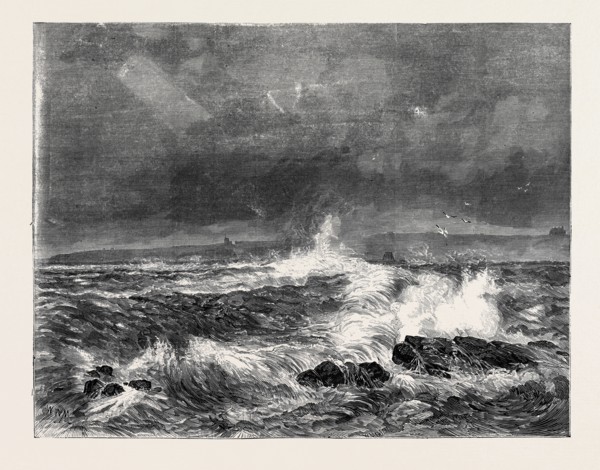 WICK HARBOUR DURING THE LATE STORM, 1870