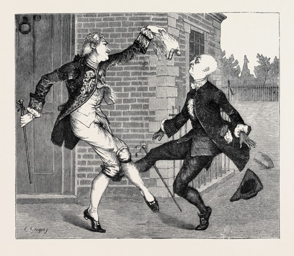 SCENE FROM THE "HEIR-AT-LAW" AT THE STRAND THEATRE, LONDON, 1870