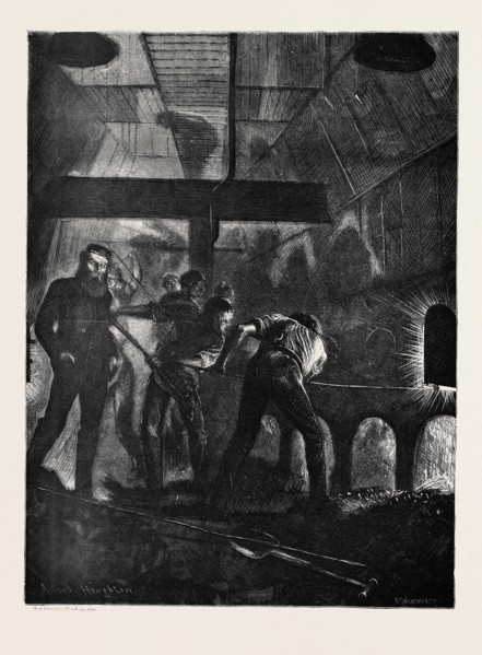 ON THE ATLANTIC STEAMER: THE STOKE HOLE, 1870