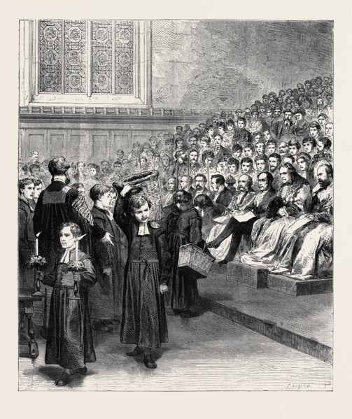 PUBLIC SUPPER AT CHRIST'S HOSPITAL, 1870