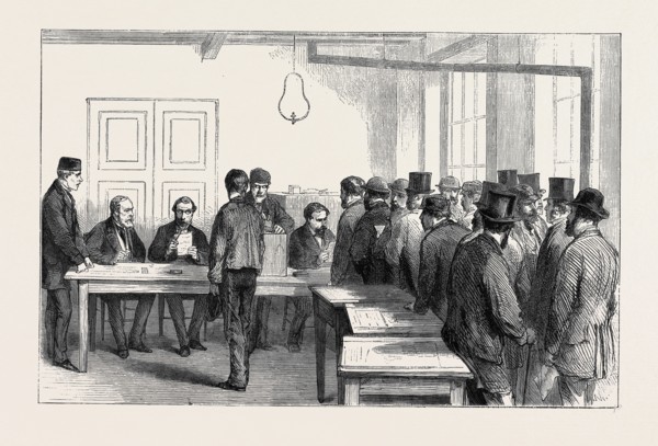 THE PLEBISCITUM. CIVILIANS VOTING, 1870