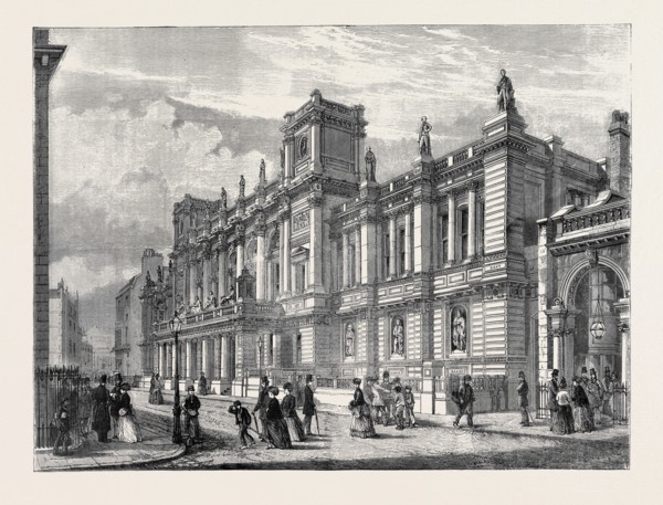THE NEW LONDON UNIVERSITY BUILDINGS, BURLINGTON GARDENS, 1870