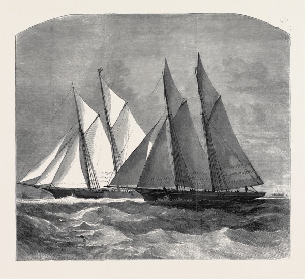THE ANGLO-AMERICAN YACHT RACE BETWEEN THE SAPPHO AND THE CAMBRIA, 1870