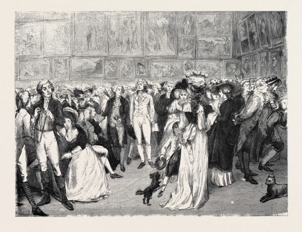 THE PRINCE OF WALES AND SIR JOSHUA REYNOLDS AT THE ROYAL ACADEMY EXHIBITION, 1787