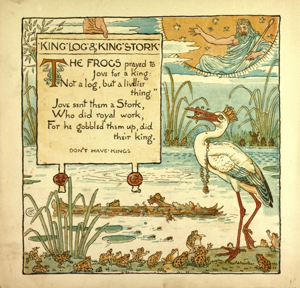 KING LOG AND KING'S STORK