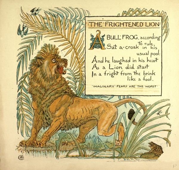 THE FRIGHTENED LION
