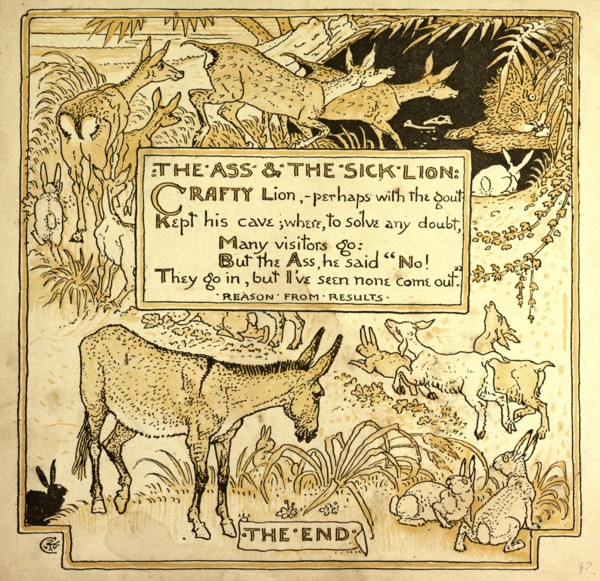 THE ASS AND THE SICK LION