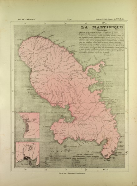 MAP OF MARTINIQUE