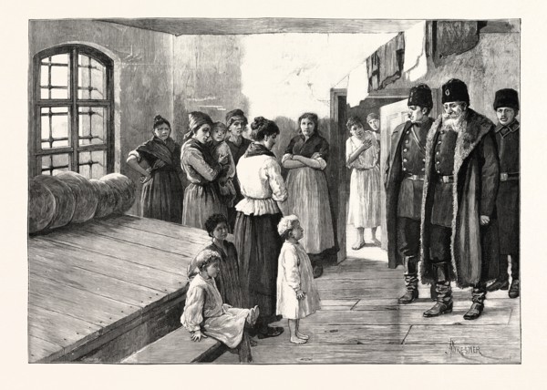 PRISON LIFE IN SIBERIA: THE GOVERNOR VISITING THE WOMEN'S PRISON AT YENISEISK