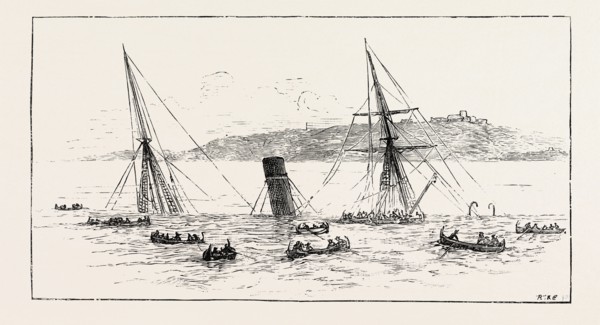 WRECK OF THE UTOPIA, GIBRALTAR