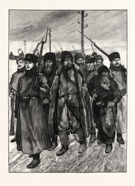 SIBERIA: CRIMINAL PRISONERS ON THE MARCH
